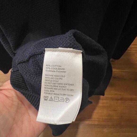 Tommy Bahama Coolmax Navy Blue Zip Up Sweater size XXLTG - Picture 5 of 7